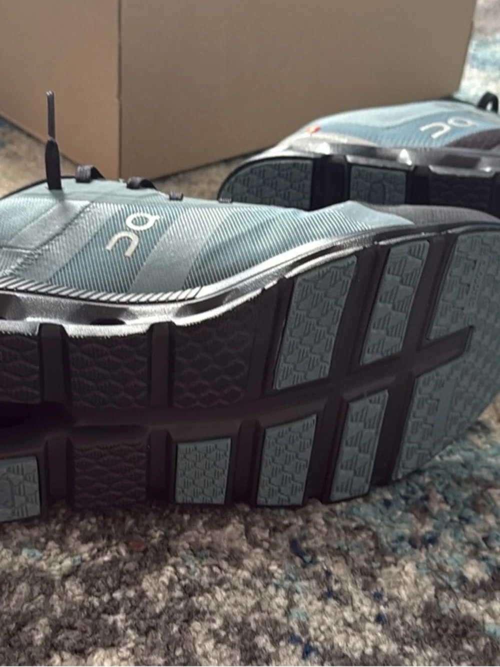 On Running Men’s Athletic Shoes in Light Blue and Black